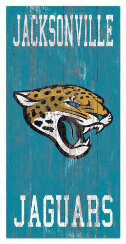 Jacksonville Jaguars 0786-Heritage Logo w/ Team Name 6x12
