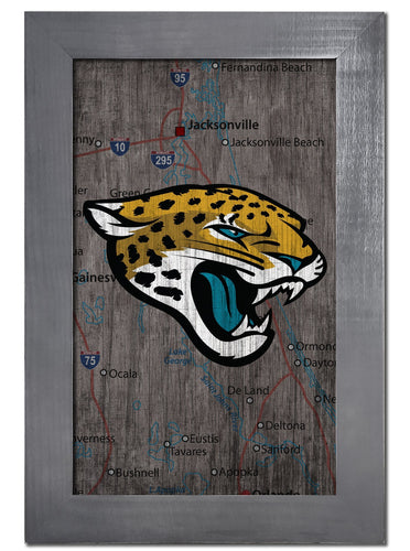 Jacksonville Jaguars 0985-City Map 11x19