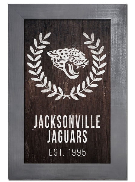 Jacksonville Jaguars 0986-Laurel Wreath 11x19