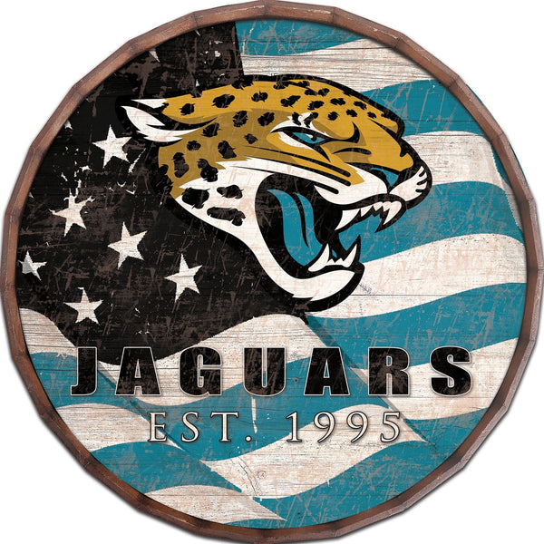 Jacksonville Jaguars 1002-Flag Barrel Top 16"