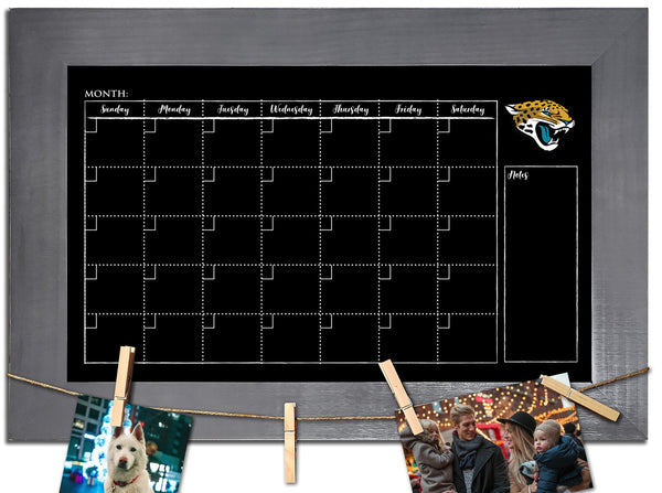 Jacksonville Jaguars 1014-Monthly Chalkboard with frame  & clothespins