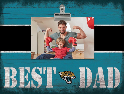 Jacksonville Jaguars 2016-Best Dad Striped Clip Frame