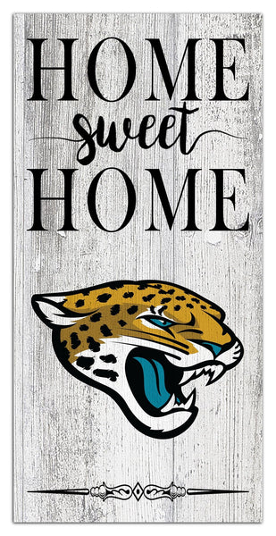 Jacksonville Jaguars 2025-6X12 Whitewashed Home Sweet Home Sign