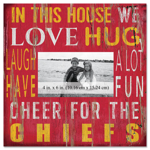 Kansas City Chiefs 0734-In This House 10x10 Frame