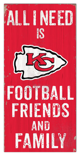 Kansas City Chiefs 0738-Friends and Family 6x12