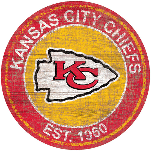 Kansas City Chiefs 0744-Heritage Logo Round