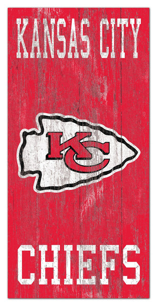 Kansas City Chiefs 0786-Heritage Logo w/ Team Name 6x12