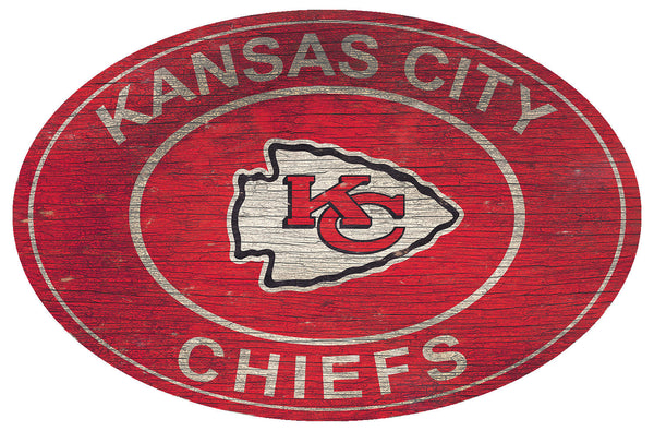 Kansas City Chiefs 0801-46in Heritage Logo Oval