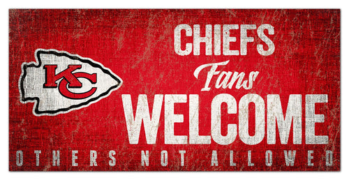 Kansas City Chiefs 0847-Fans Welcome 6x12