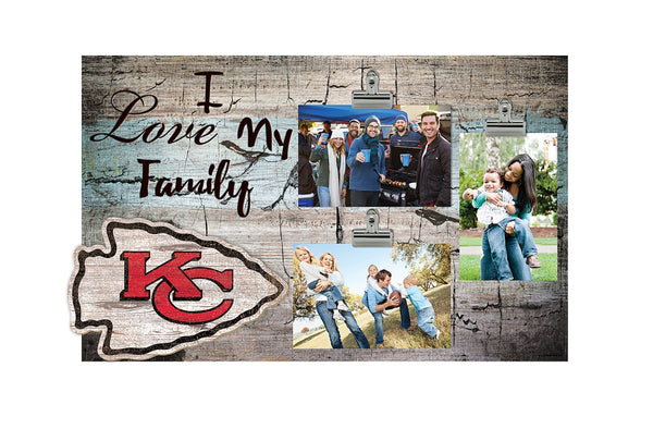 Kansas City Chiefs 0870-I Love My Family 11x19 Clip Frame