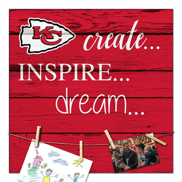 Kansas City Chiefs 2011-18X18 Create, Inspire, Dream sign
