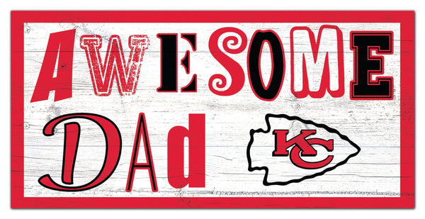 Kansas City Chiefs 2018-6X12 Awesome Dad sign