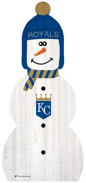 Kansas City Royals 0926-Snowman 33in Leaner