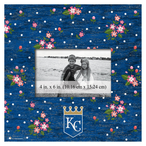 Kansas City Royals 0965-Floral 10x10 Frame