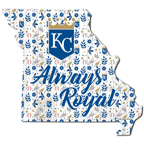 Kansas City Royals 0974-Floral State - 12"