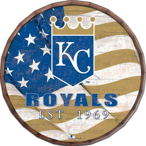 Kansas City Royals 1002-Flag Barrel Top 16"