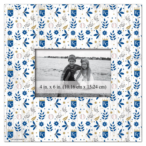 Kansas City Royals 1004-Floral Pattern 10x10 Frame