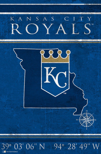 Kansas City Royals 1038-Coordinates 17x26