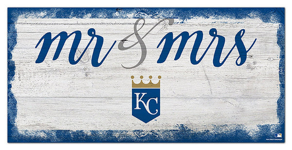 Kansas City Royals 1074-Script Mr & Mrs 6x12