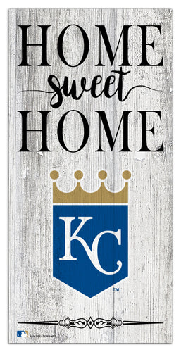 Kansas City Royals 2025-6X12 Whitewashed Home Sweet Home Sign
