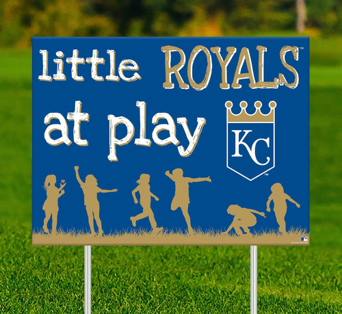 Kansas City Royals 2031-18X24 Little fans at play 2 sided yard sign