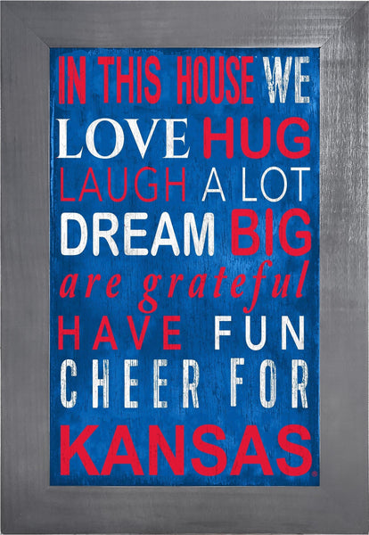 Kansas Jayhawks 0725-Color In This House 11x19