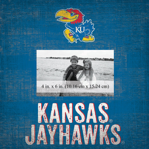 Kansas Jayhawks 0739-Team Name 10x10 Frame