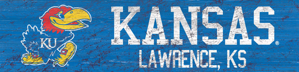 Kansas Jayhawks 0846-Team Name 6x24