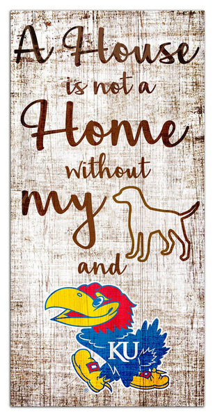 Kansas Jayhawks 0867-A House is not a Home 6x12