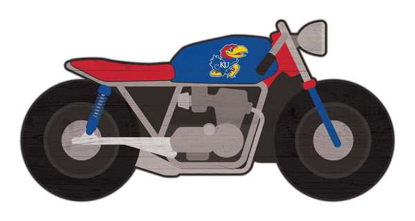 Kansas Jayhawks 2008-12" Motorcycle Cutout