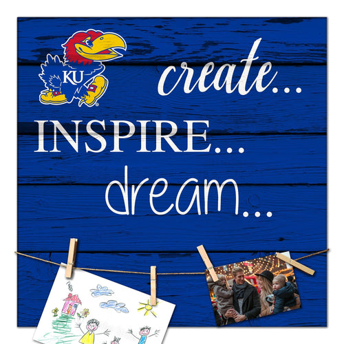 Kansas Jayhawks 2011-18X18 Create, Inspire, Dream sign