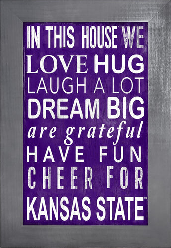 Kansas State Wildcats 0725-Color In This House 11x19
