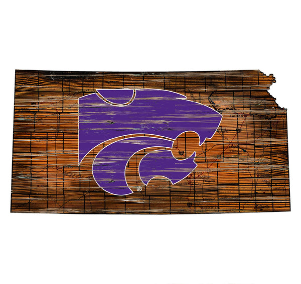 Kansas State Wildcats 0728-24in Distressed State