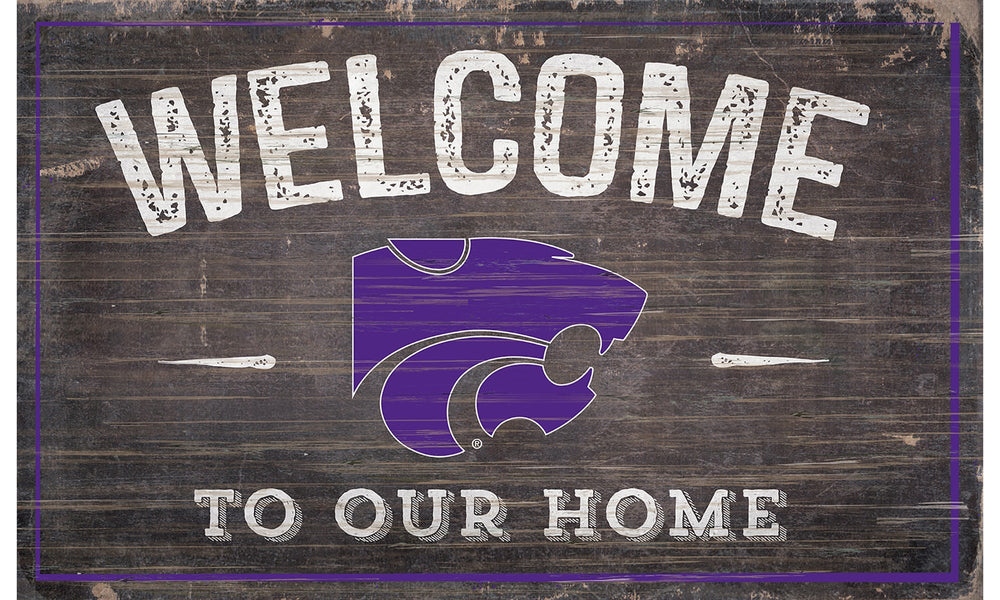 Kansas State Wildcats 0913-11x19 inch Welcome Sign
