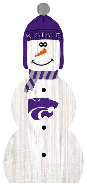 Kansas State Wildcats 0926-Snowman 33in Leaner