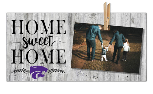 Kansas State Wildcats 1030-Home Sweet Home Clothespin Frame 6x12