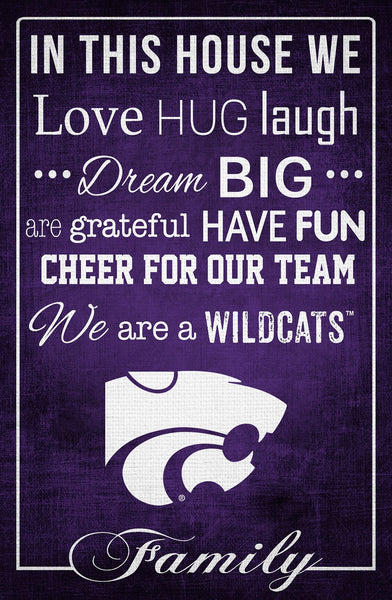 Kansas State Wildcats 1039-In This House 17x26