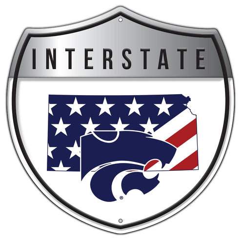 Kansas State Wildcats 2006-Patriotic interstate sign