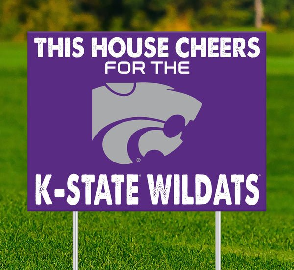 Kansas State Wildcats 2033-18X24 This house cheers for yard sign