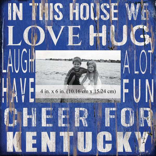 Kentucky Wildcats 0734-In This House 10x10 Frame