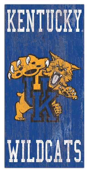 Kentucky Wildcats 0786-Heritage Logo w/ Team Name 6x12