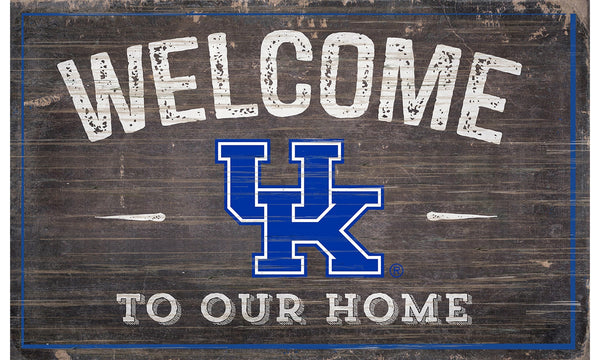 Kentucky Wildcats 0913-11x19 inch Welcome Sign