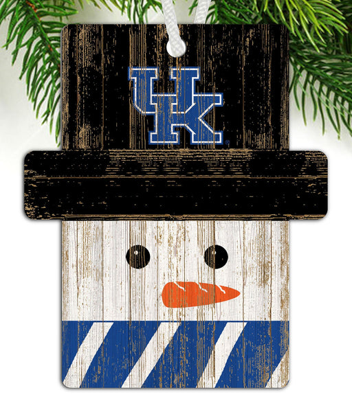 Kentucky Wildcats 0980-Snowman Ornament 4.5in