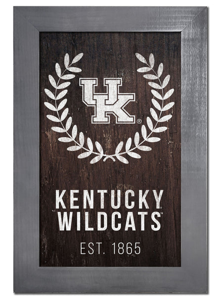 Kentucky Wildcats 0986-Laurel Wreath 11x19
