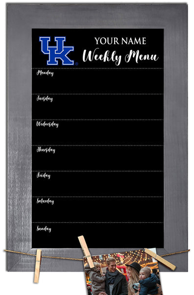 Kentucky Wildcats 1015-Weekly Chalkboard with frame & clothespins