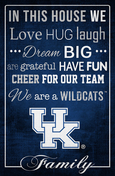 Kentucky Wildcats 1039-In This House 17x26