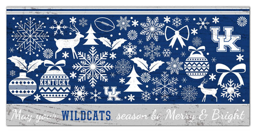Kentucky Wildcats 1052-Merry and Bright 6x12