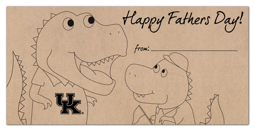 Kentucky Wildcats 1081-6X12 Father's Day Coloring sign