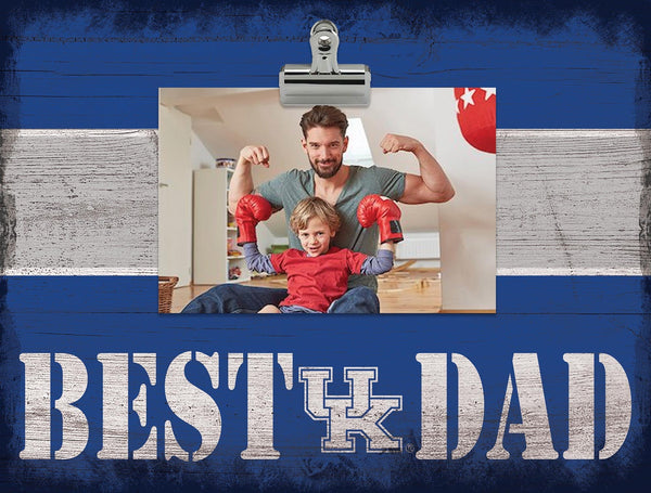 Kentucky Wildcats 2016-Best Dad Striped Clip Frame