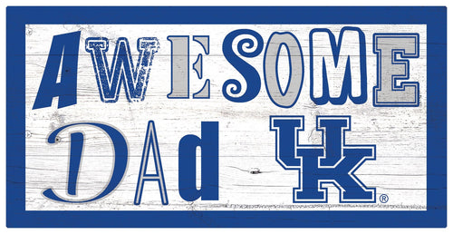 Kentucky Wildcats 2018-6X12 Awesome Dad sign